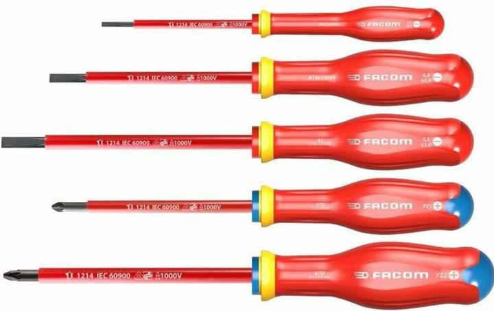 Productafbeelding Facom AT5VE.PB 5-delige PROTWIST schroevendraaierset 1000V (Gleuf)
