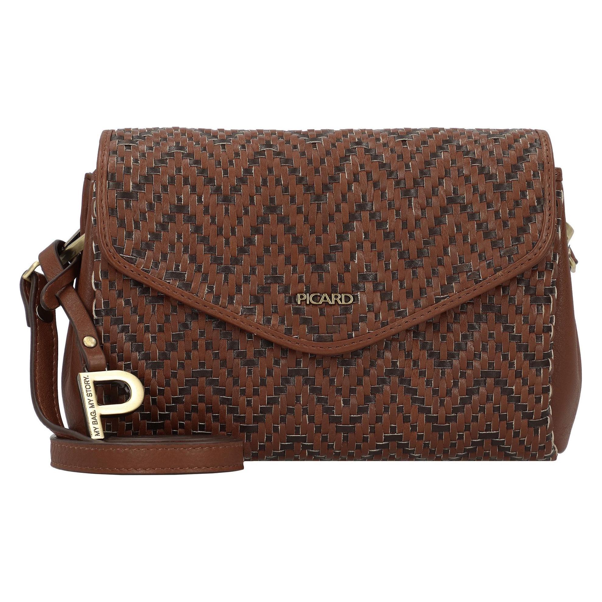 Picard, Damen, Handtasche, Samos Umhängetasche Leder 21 Cm, Braun