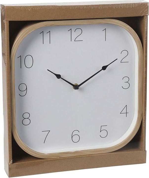 Actual product image Koopman Clock wood look 30 X 30 Ccm