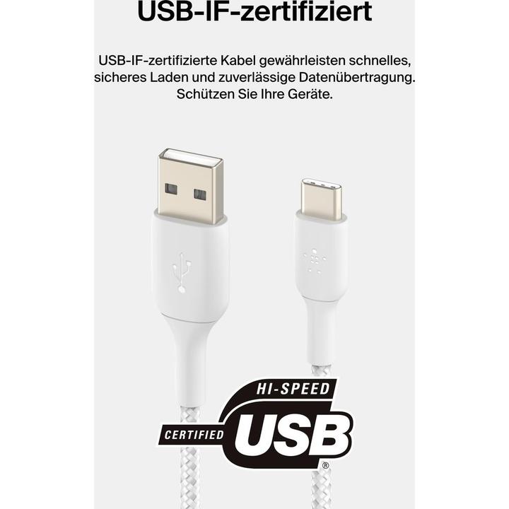 Produktbild Belkin USB-A – USB-C (1 m, USB 2.0)