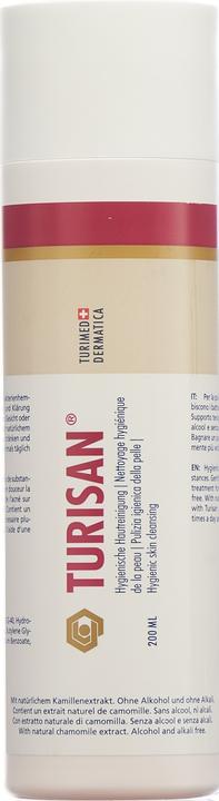 Actual product image Turimed Bakteriostatische Hautreinigung (Facial cleansing wipes, 200 ml)
