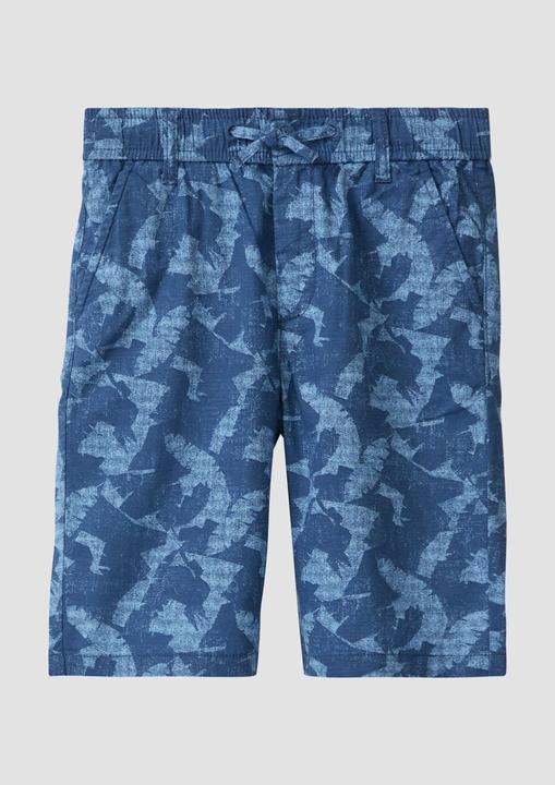 Produktbild S.Oliver Hose Pete: Gemusterte Bermuda in Leinen-Optik (164)