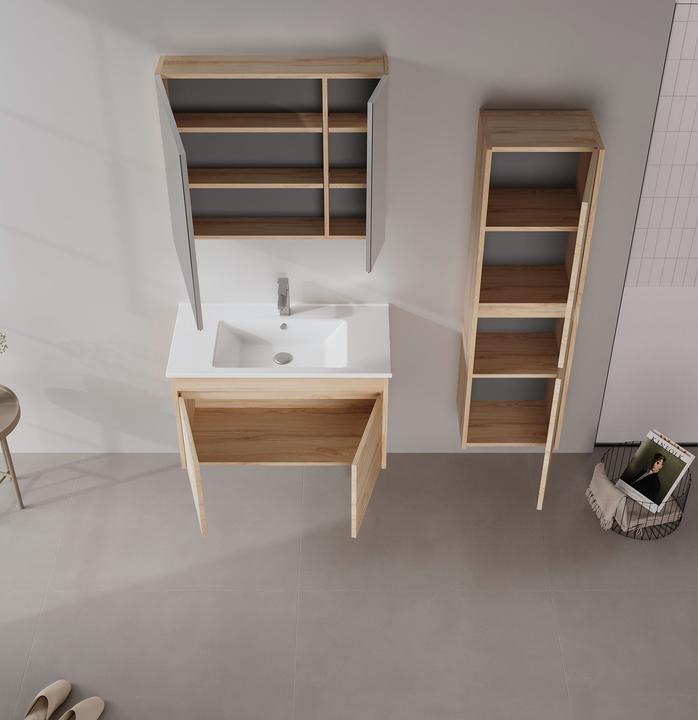 Produktbild Homitis Side 85 v2 Bathroom Cabinet With Sink & Mirror Set (2 Pieces)