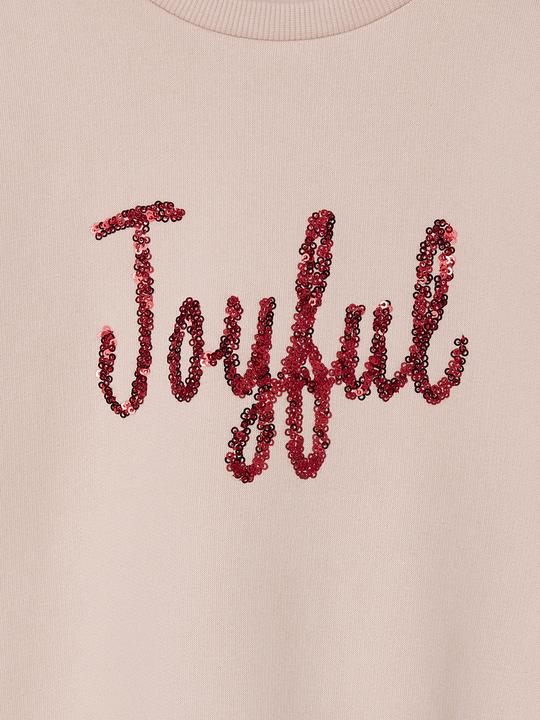 Produktbild Vertbaudet Mädchen Sweatshirt mit Pailletten und festlichem Schriftzug (86)
