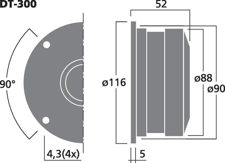 Actual product image Monacor DT-300 (1 pcs.)