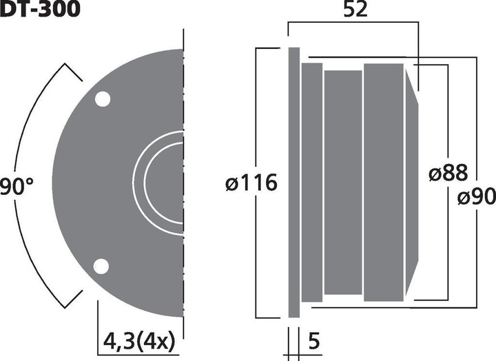 Produktbild Monacor DT-300 (1 Stk.)
