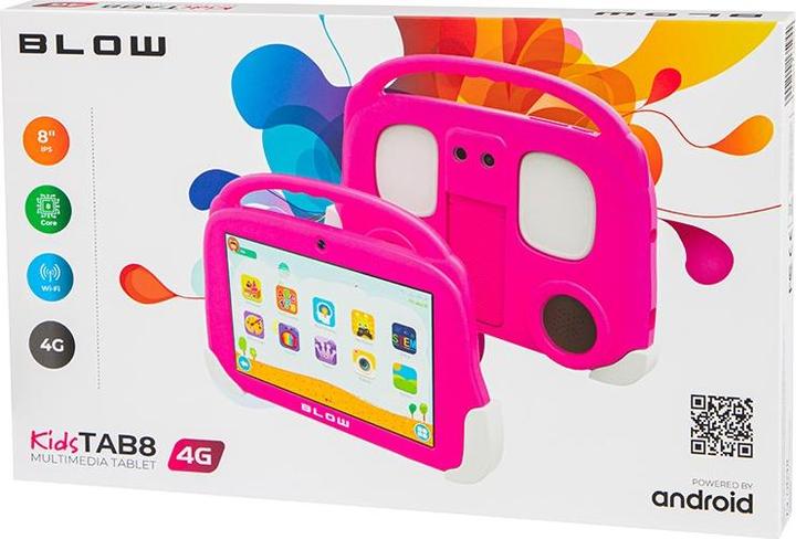 Immagine prodotto Blow Tablet KidsTAB8 4G 4/64GB rosa + custodia (4G, 7.99", 64 GB, Polvere Rosa)