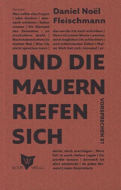 Produktbild Und die Mauern riefen sich (Deutsch, Daniel Noel Fleischmann, 2014)
