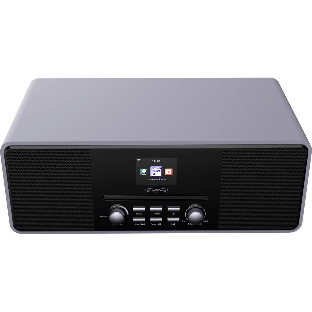 Reflexion Internet CD Radio (Internetradio, Bluetooth, WLAN), Radio, Grau