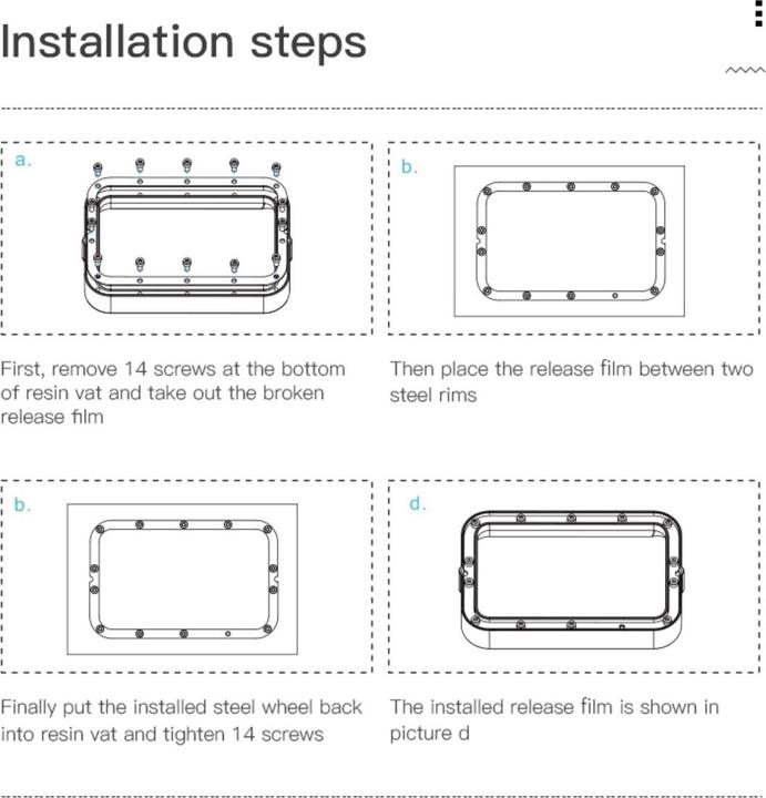 Actual product image Creality FEP Release Film 200x140mm for LCD SLA Resin 3D Printer (Replacement parts)