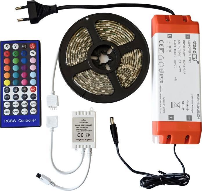 Standart KIT DI STRISCE LED 15W/M 3M RGBW IP65 24V (RGBW, 300 cm)