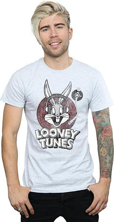 Productafbeelding Looney Tunes Heren Bugs Bunny Cirkel Logo T-Shirt (XXL)