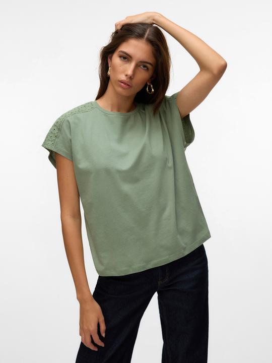 Immagine prodotto Vero Moda Vmemmy Ss Lace Tape Top Jrs Ga Noos (M)
