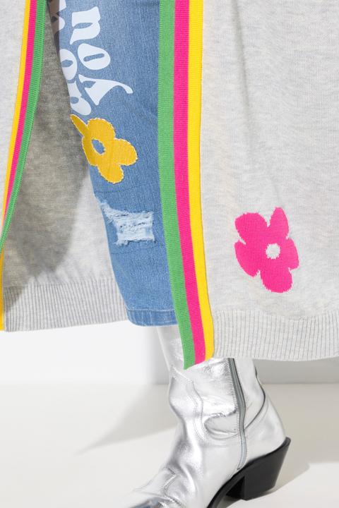 Actual product image Angel of Style Long-Strickjacke, Straight Fit, Neon-Rippbündchen (54)