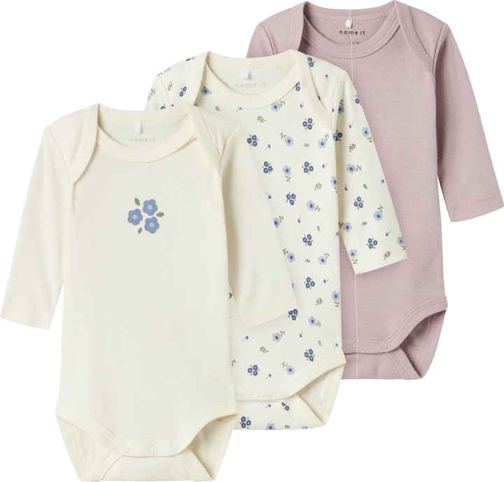 Image du produit Name it Nbfbody 3p Ls Jet Stream Flower Noos (50)