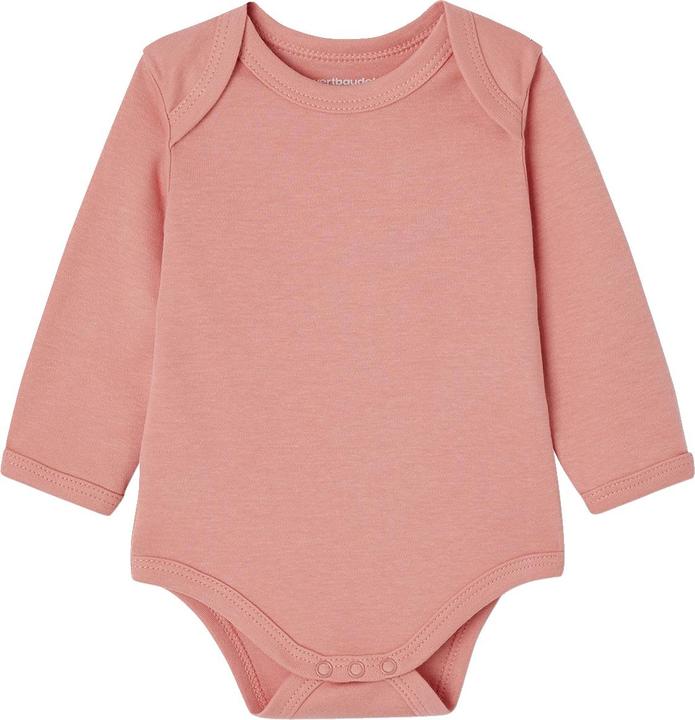 Image du produit Vertbaudet Collection Bio : Lot de 3 bodies bébé manches longues à enfiler, coeurs (56)