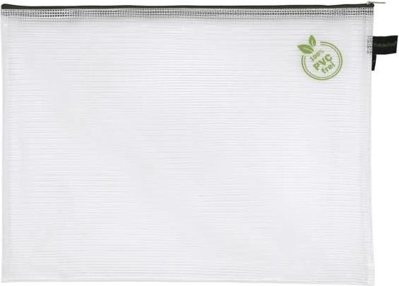 Produktbild Foldersys Reissverschlussbeutel B4 transparent/grün 0,20 mm (B4, 1x)