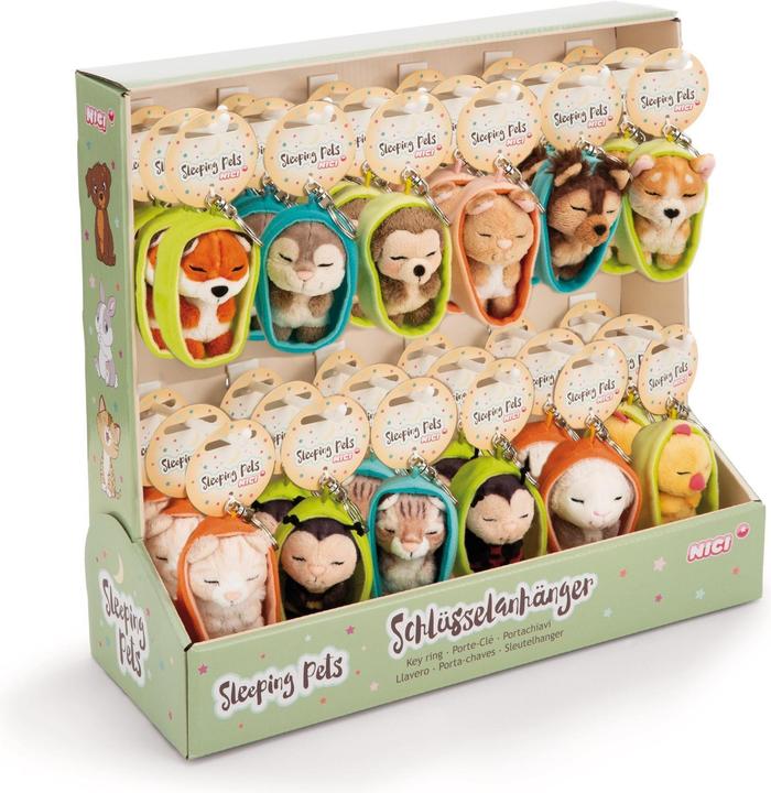 Produktbild NICI 61600 Sortiment Schlüsselanhänger Sleeping Pets 8cm