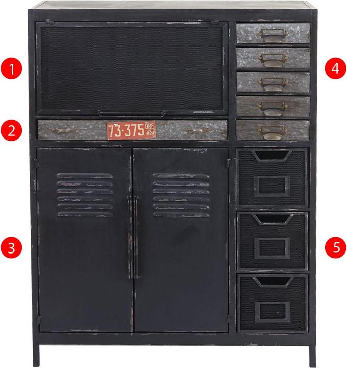 Produktbild Jamb Apothekerschrank (89 x 35 x 115 cm)