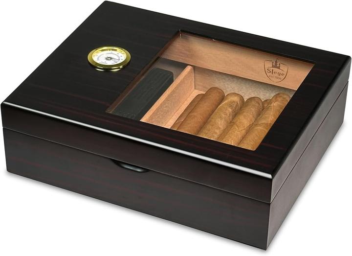 Slege Zigarren-Humidor mit Hygrometer (30)