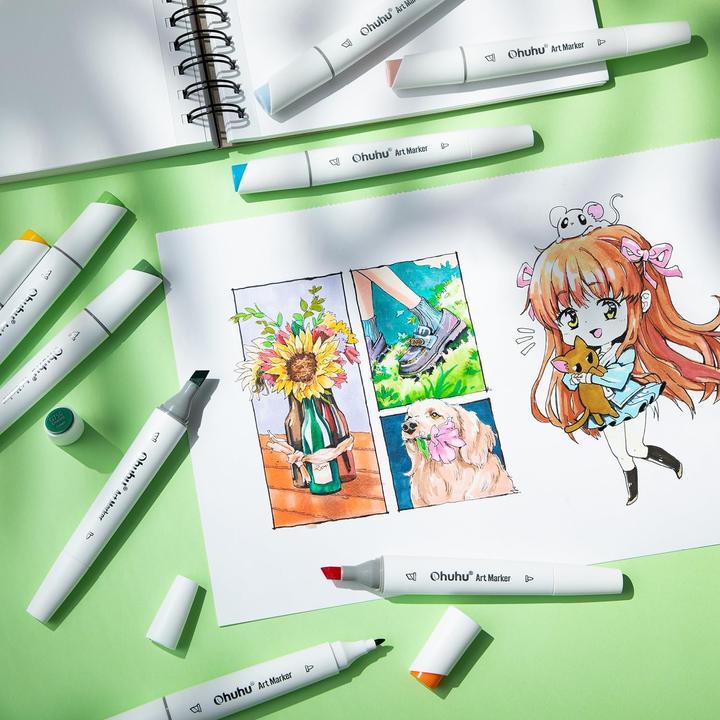 Immagine prodotto Ohuhu Pennarello artistico Kaala (Multicolore, 6 mm, 24 x)