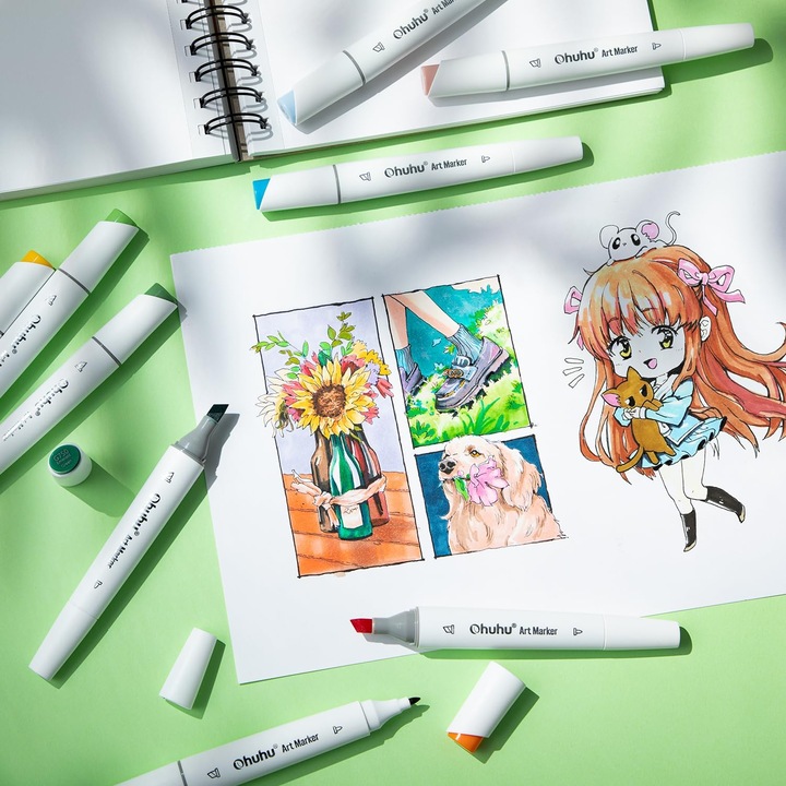Produktbild Ohuhu Kaala Kunstmarker (Mehrfarbig, 6 mm, 24 x)