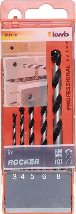 Immagine prodotto kwb Set 5 pz. di trapano a bilanciere per calcestruzzo e muratura. (3 mm, 4 mm, 5 mm, 6 mm, 8 mm)