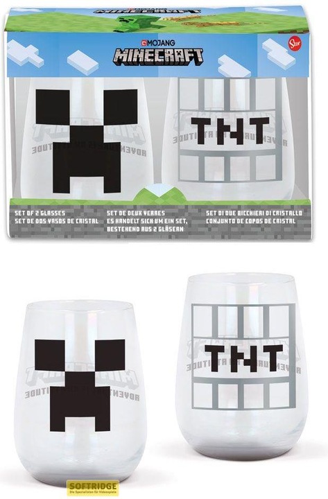 Immagine prodotto Stor Minecraft - Creeper due vetri (0.51 l, 2 x)