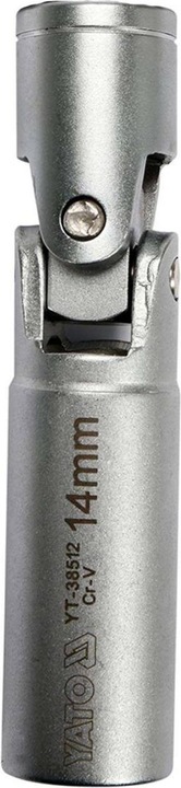 Productafbeelding Yato Professionele bougiesleutel met gewricht 14mm 3/8" bougiedopsleutel Bougiesleutel