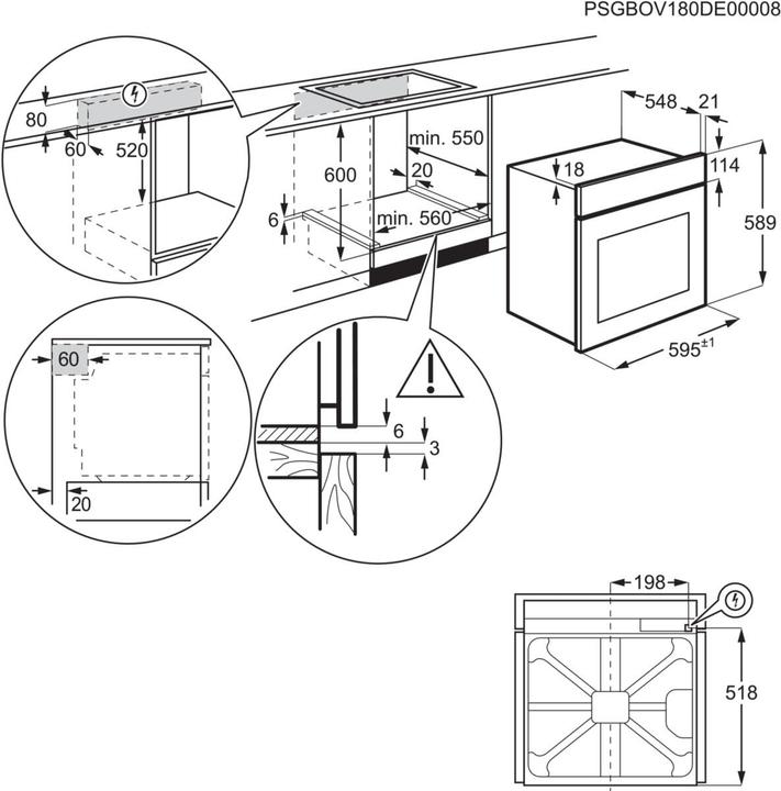 Actual product image Electrolux EOH3H04X Multi C Electric Oven