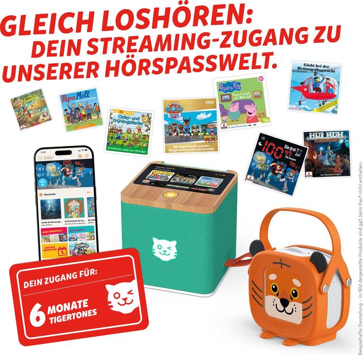 Actual product image Tigermedia tigertones - Ticket 6 months Swiss-Edition (German)