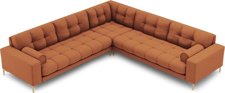 Actual product image Cosmopolitan Design Symmetrical Corner Sofa, "Bali", 6 Seats, Brick, 256x256x75 Made in Europe (Corner sofa)