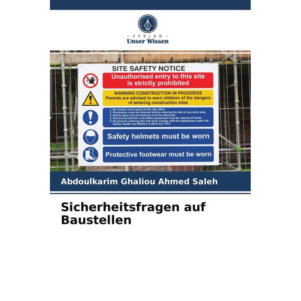 Sicherheitsfragen auf Baustellen, Fachbücher von Abdoulkarim Ghaliou Ahmed Saleh
