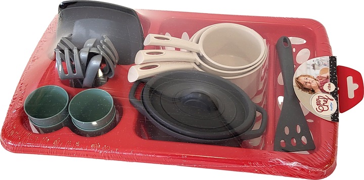 Produktbild Ecoiffier 100% Chef Geschirrspül-Trockengestell mit Ess-Set, 23-teilig.
