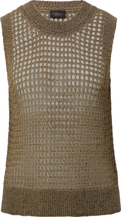 Immagine prodotto S.Oliver Strickpullunder Top aus leichtem Lochstrick mit Rippbündchen (42)