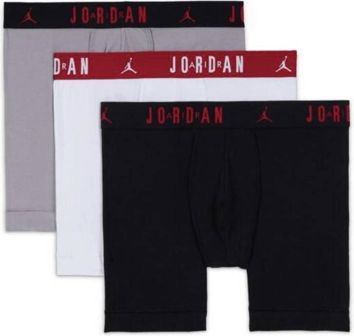 Jordan Herren-Boxershorts Flight Cotton Core 3Pk Schwarz 3 Stücke (XL, pack of 3)