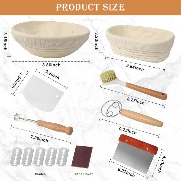 Actual product image Bucomtu Gärkorb Brotback-Set