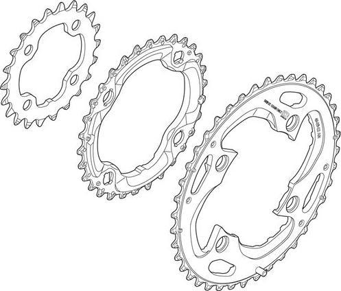 Image du produit Shimano Plateau de pédalier Deore XT FC-M782 96 BCD (40)