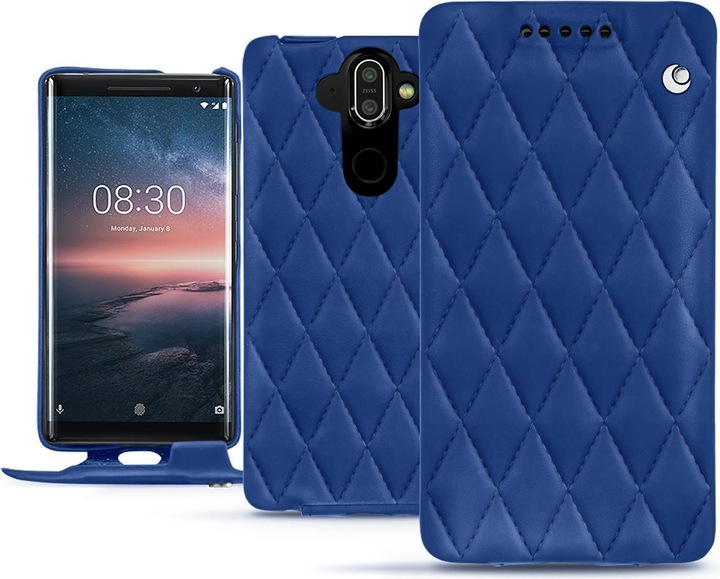 Bleu océan - Couture (Nappa - Pantone #15458a)