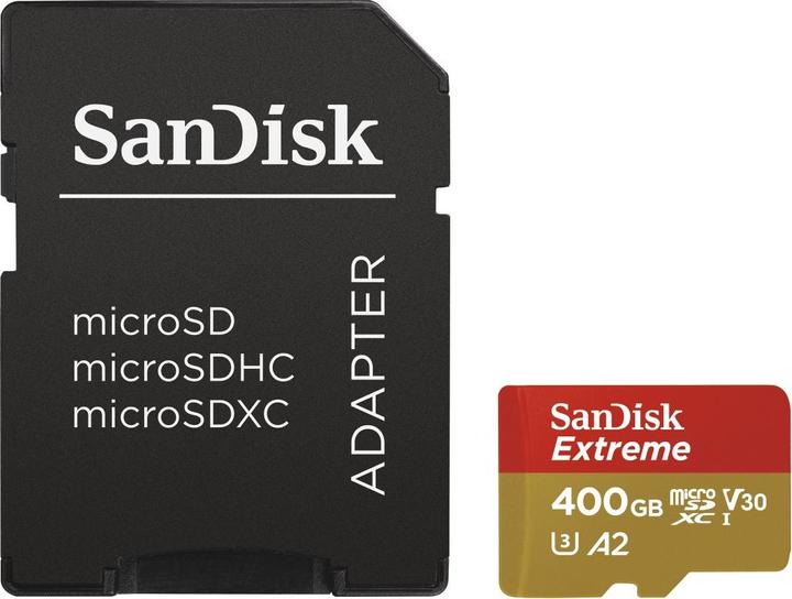 SanDisk Extreme microSD A2 (400 GB, microSDXC, U3, UHS-I)