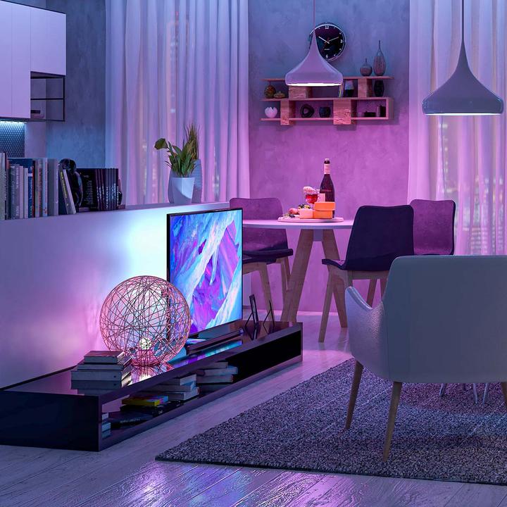 Image du produit Nedis WIFILN51CRGB Smart Full Color LED pásek Wi-Fi | Více barev | 5000 mm | IP65 | 960 lm, F (Multicolore, 500 cm, Extérieur, Intérieur)