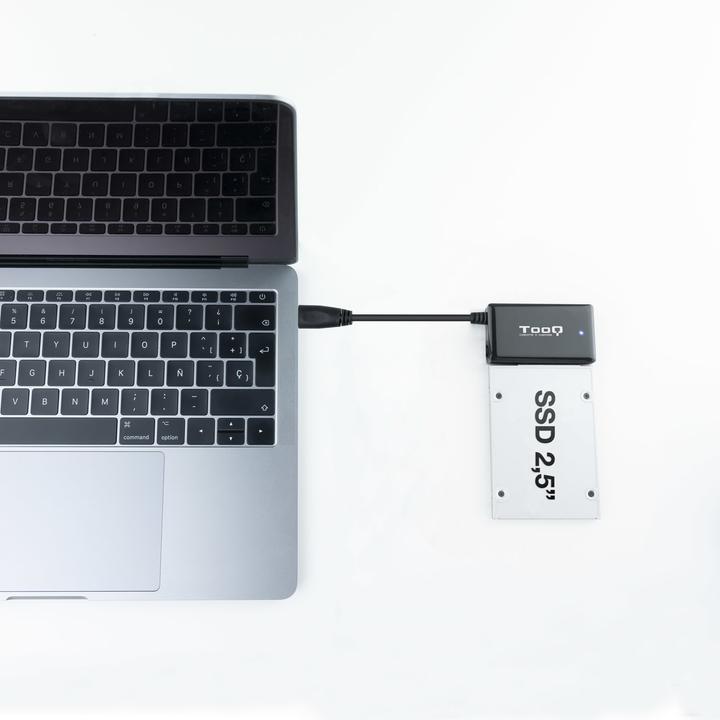 Actual product image Tooq Technology ADAPTADOR USB 3.0 USB-A SATA DISCOS DUROS 2.5" y 3.5" CON ALIMENTADOR (2.5", 3.5")