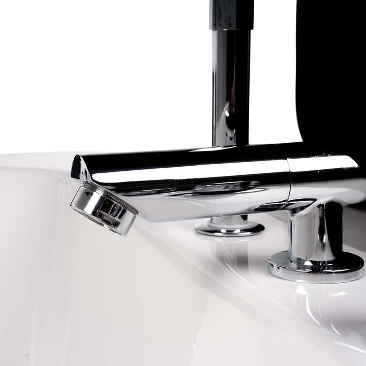 Actual product image Home Deluxe Whirlpool bath 2 persons DOLPHIN (left) - 180x120x65cm (120 cm, 180 cm)