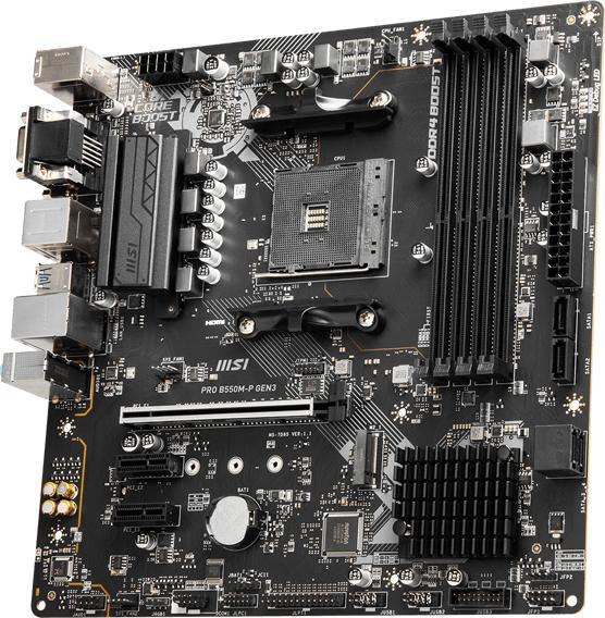 Produktbild MSI PRO B550M-P GEN3 (AM4, AMD B550, mATX)