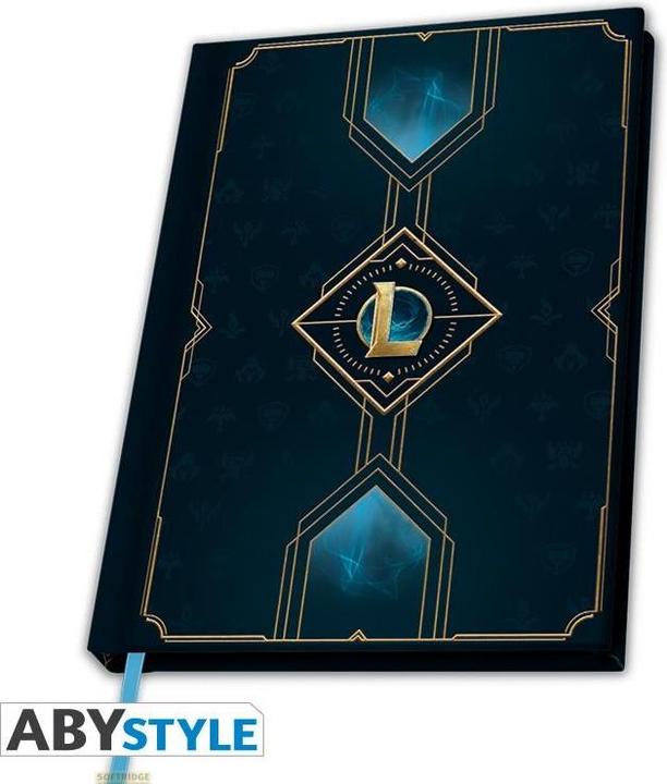 Image du produit ABYstyle LEAGUE OF LEGENDS Carnet de notes - Logo Hexteck (A5, À rayures, Couverture rigide)