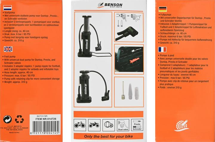 Image du produit Benson Pompe à pied