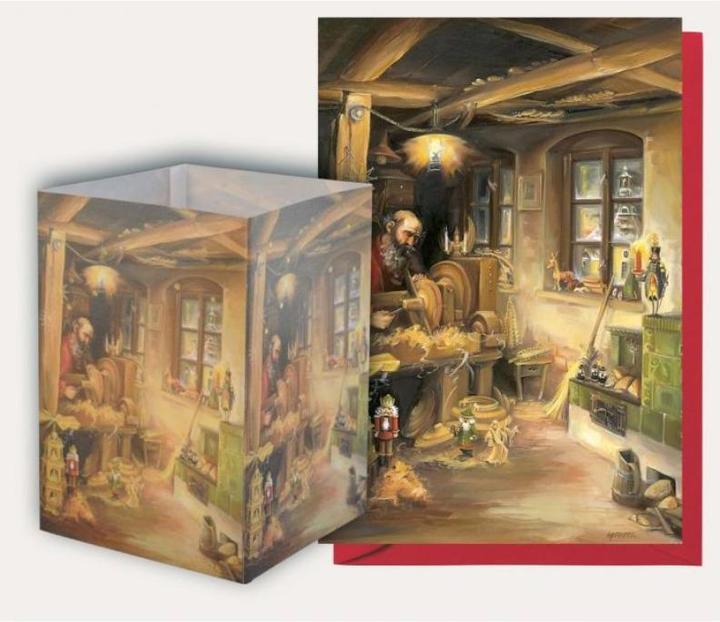 Actual product image Olewinski & Tochter 2512 - Table Top Lantern "Erzgebirge workshop" (11 x 15.5 cm, 1 x)