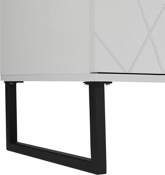 Produktbild Ebuy24 Vitrinenschrank Akai weiss (129 x 42 x 168 cm)