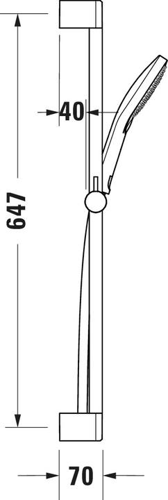 Actual product image Duravit Shower set chrome (3 Beam types, 14 l/min)