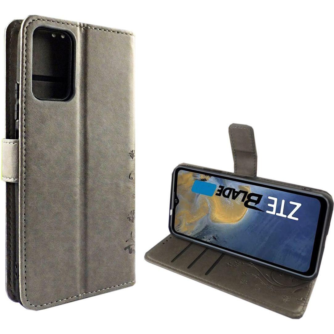 Thumbnail - König Design Handyhülle für ZTE Blade V30 Vita Case Cover Schutztasche Schutzhülle Bookstyle (ZTE Blade V30 Vita), Smart...